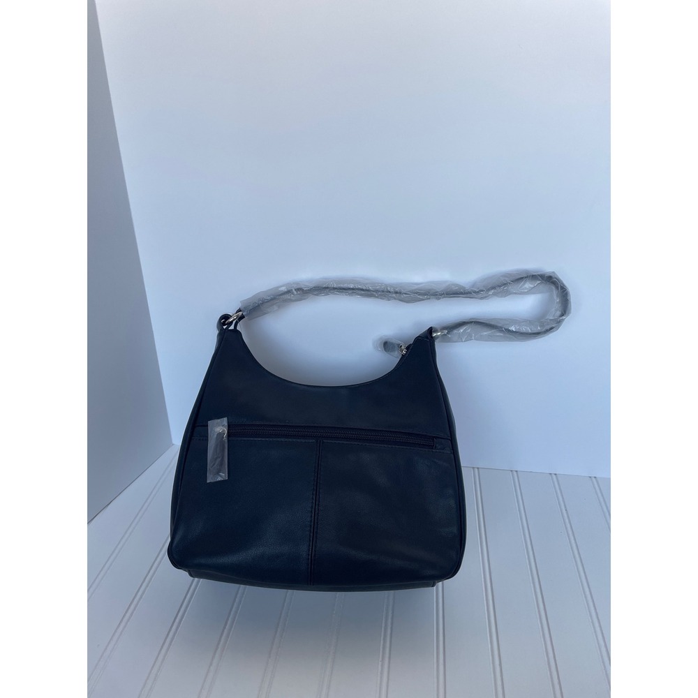 NEW Giani Bernini Black Leather Nappa Hobo Bag Shoulder Purse Quiet Luxury Chic - Picture 9 of 9